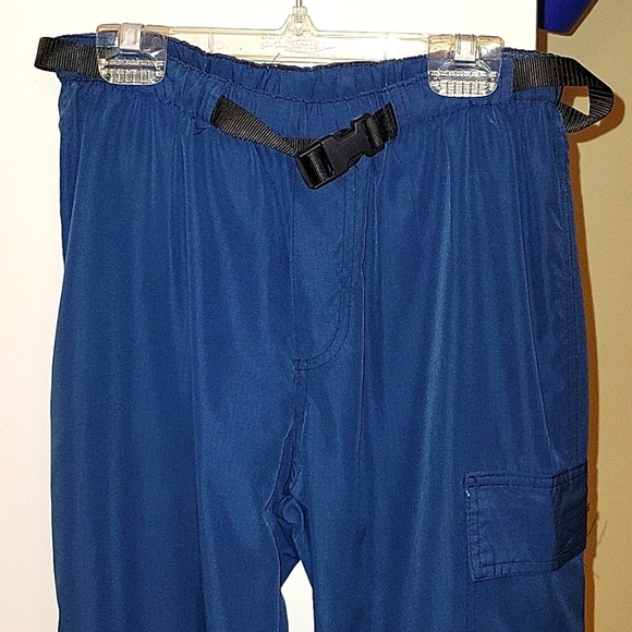 Vintage Roxy Parachute Cargo Utility Pants Joggers Blue Small Y2k 2000s 90s - Picture 2 of 7